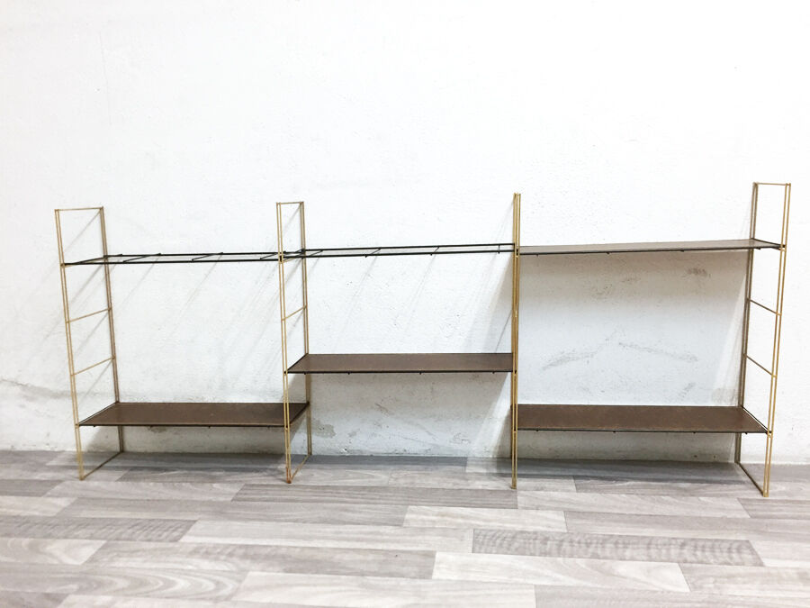 Shelf triple wall string vintage 1960