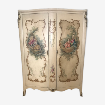 Louis XV-style 2-door wardrobe