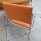 Table is kitchen chairs orange formica vintage year 60 70