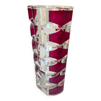 Pressed Molded Glass Vase - Windsor Model by Luminarc, 1970s
