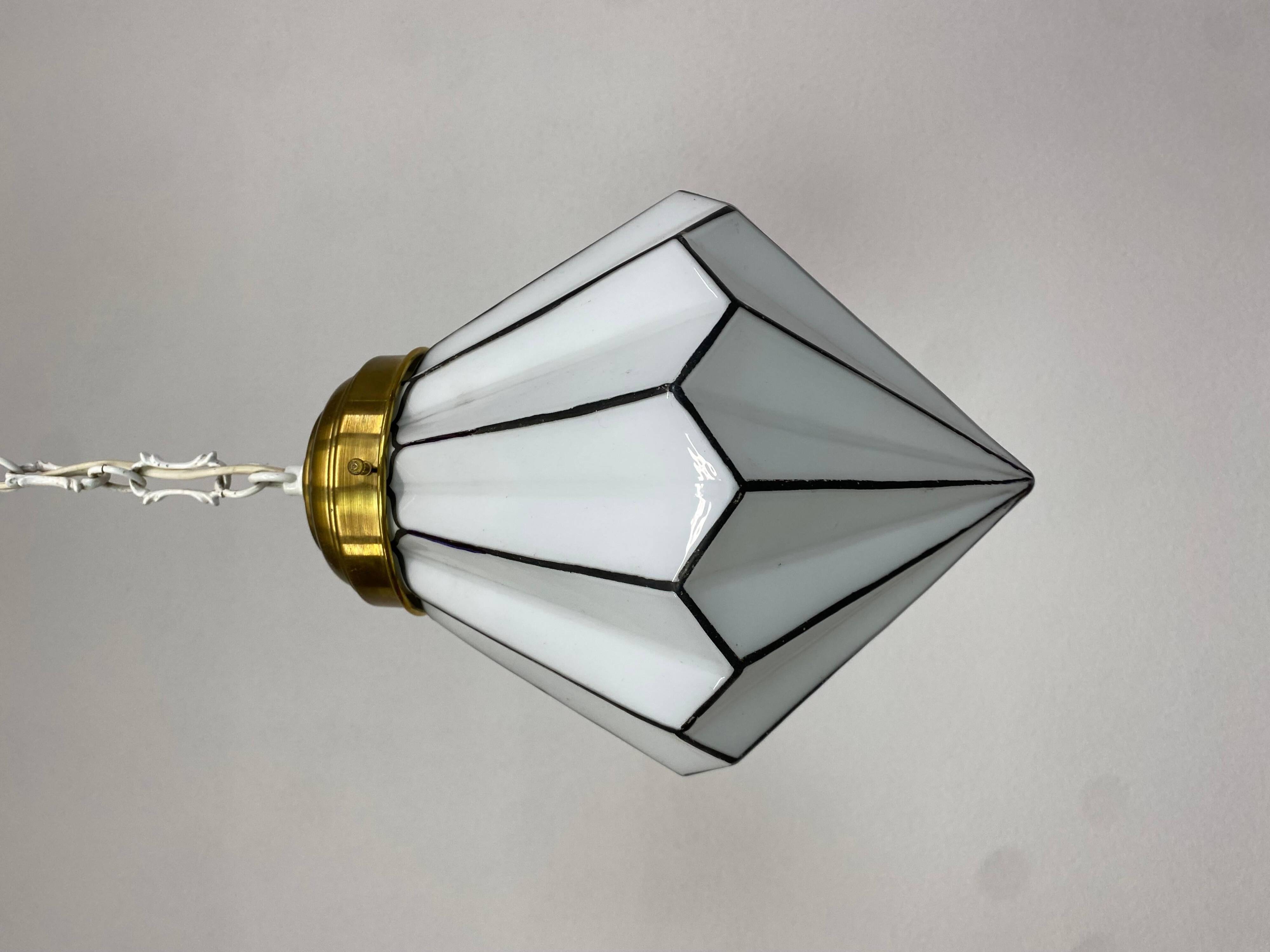 Cubist Art Deco pendant
