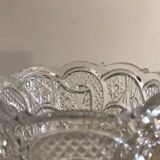 Old pressed glass moulded ice bucket