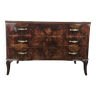 Art Decò chest of drawers in walnut briar