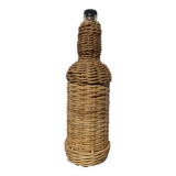 Bouteille en osier tressé ancienne