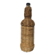 Antique woven wicker bottle