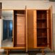 60s mahogany cabinet, 4 doors