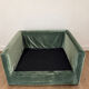 Fauteuil une place et demie Home Spirit en velours vert