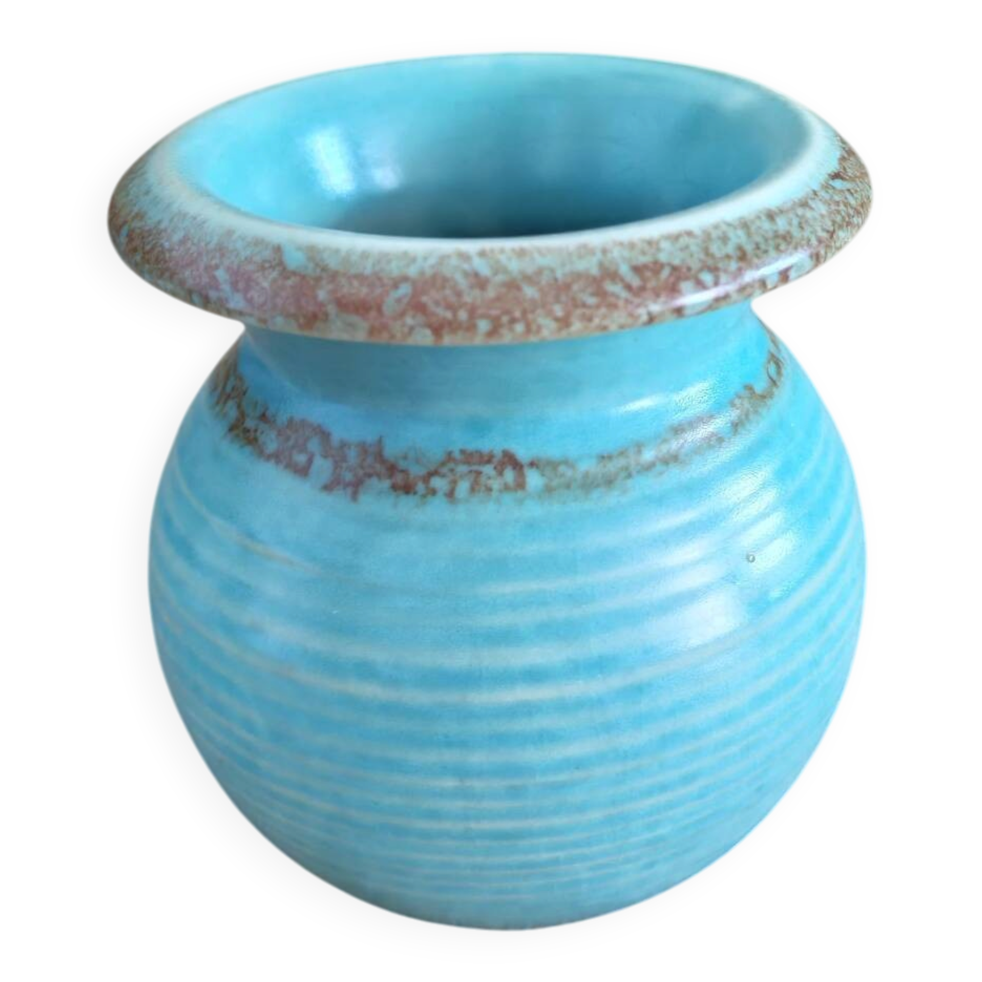 Vase boule vintage en céramique par Bodo Mans1960 
