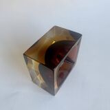 Sommerso Murano Glass Ashtray by Flavio Poli