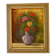 Huile sur panneau suédoise originale « Fleurs » par Regran - Vintage & Framed