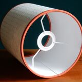 Nepalese paper cylindrical lampshade