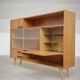 Buffet Vaisselier en bois blond Libena , ex Tchécoslovaquie 1970