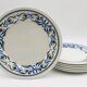6 English starter/dessert plates, Staffordshire.