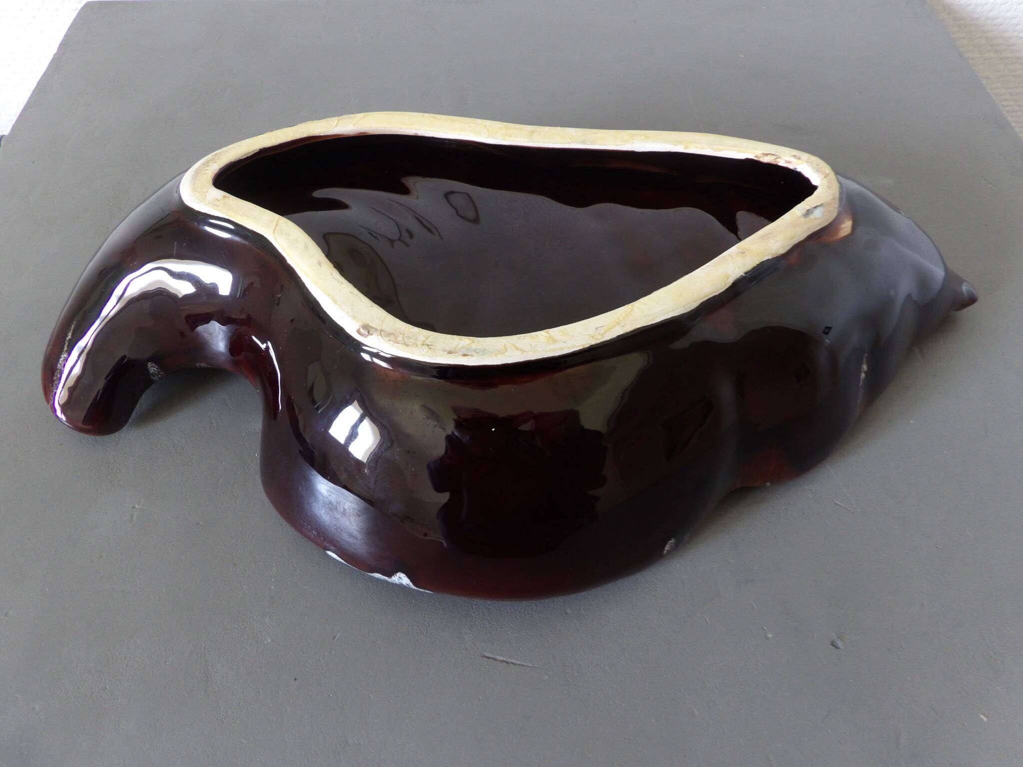Purple fruit bowl