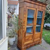Louis Philippe blond walnut bookcase