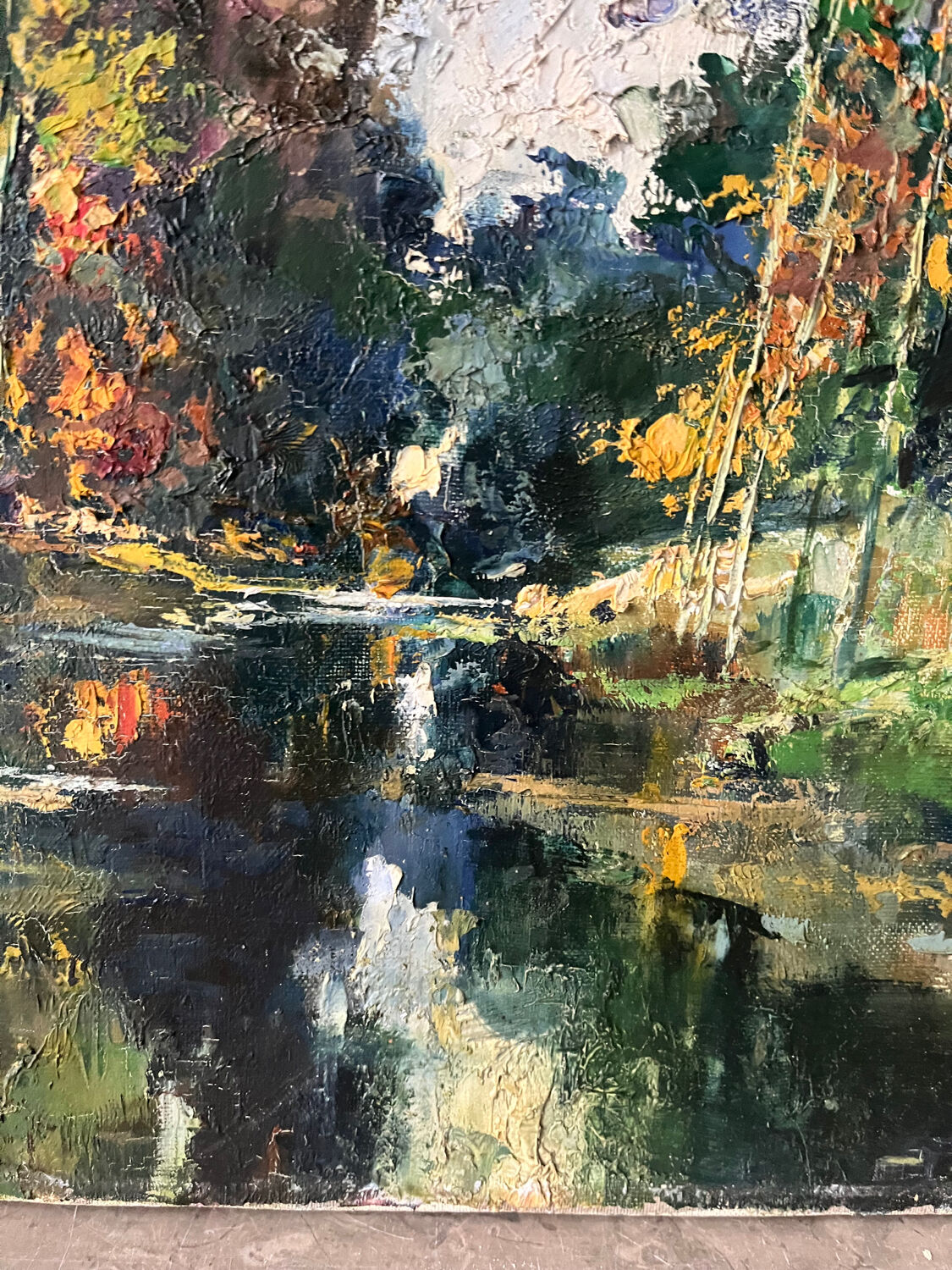 La  Cure rivière, technique couteau signé Robert Falcucci (1900-1989)