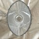 Large Art Deco fan vase in Arques crystal, France 1950