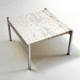 Travertine coffee table