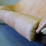 Mid-Century Leather Living Room Set in The Brazilian Style of Jean Gillon, 1970s, Set of 3.
