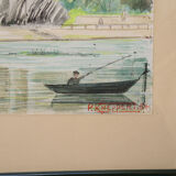 Watercolor painting signed P. Kneppert, The Castle