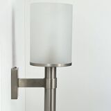 Perzel wall light model 1141 bis, metal and opaline, France, 1960