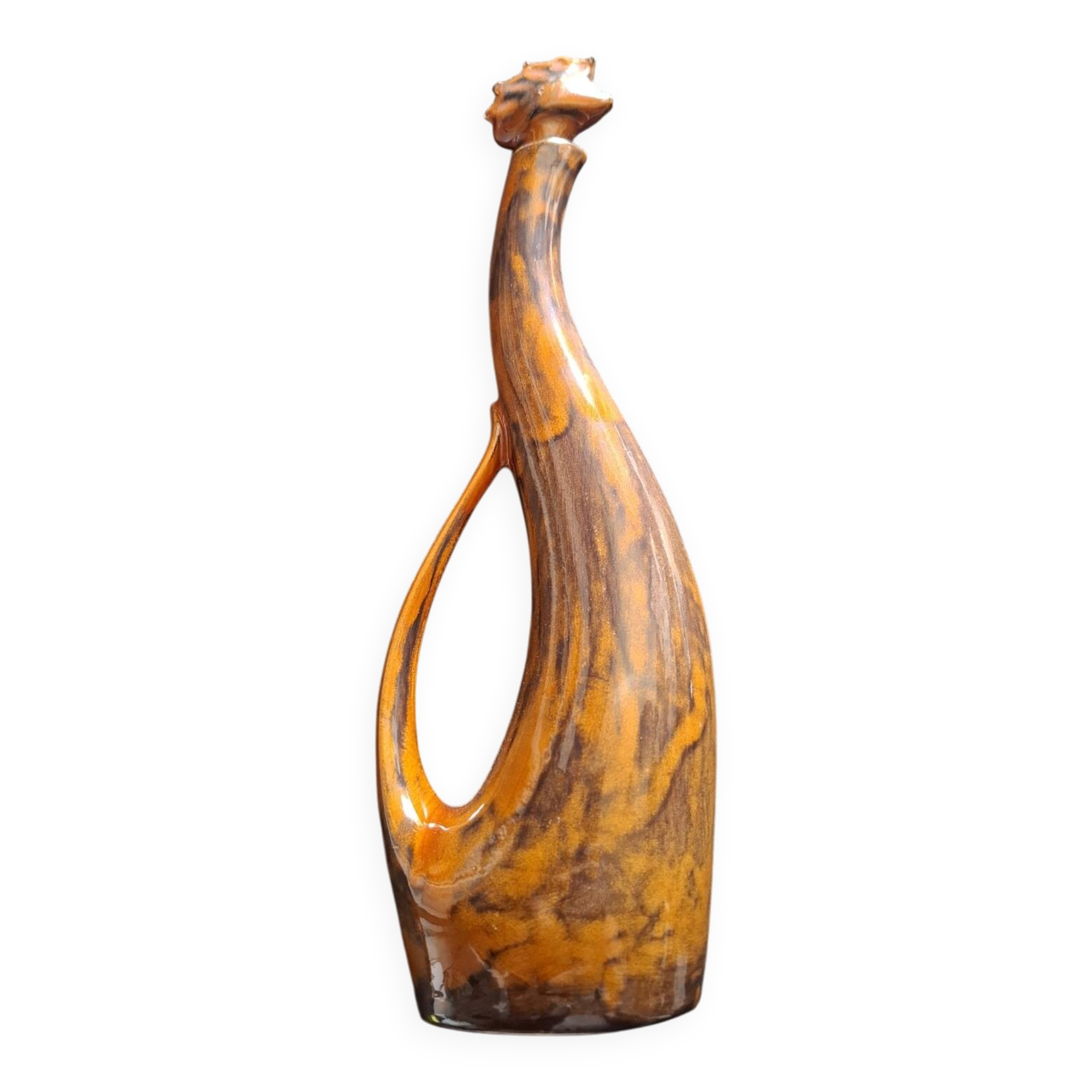 Vintage ceramic goat carafe