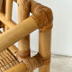 Fauteuil trône en bambou des années 70