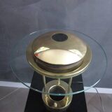 Lampe Saturne dorée par Robert Sonneman - 1980