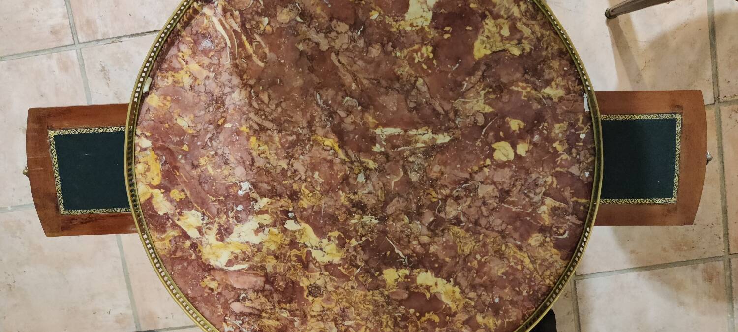 Antique bouillotte table