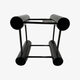 Black vintage candlestick holder from scandinavia | mid-century candleholder for high candles