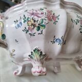 Antique 18th century Marseille earthenware planter by Veuve Perr