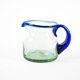 Glass milk jug, Italian design, 1970s, made in Italy
