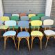 (lot) 14 Heart Compass Multicoloured Chairs