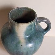 Ancient pottery with blue enamel 19th century