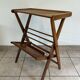 Table d'appoint, porte-revues scandinave vintage