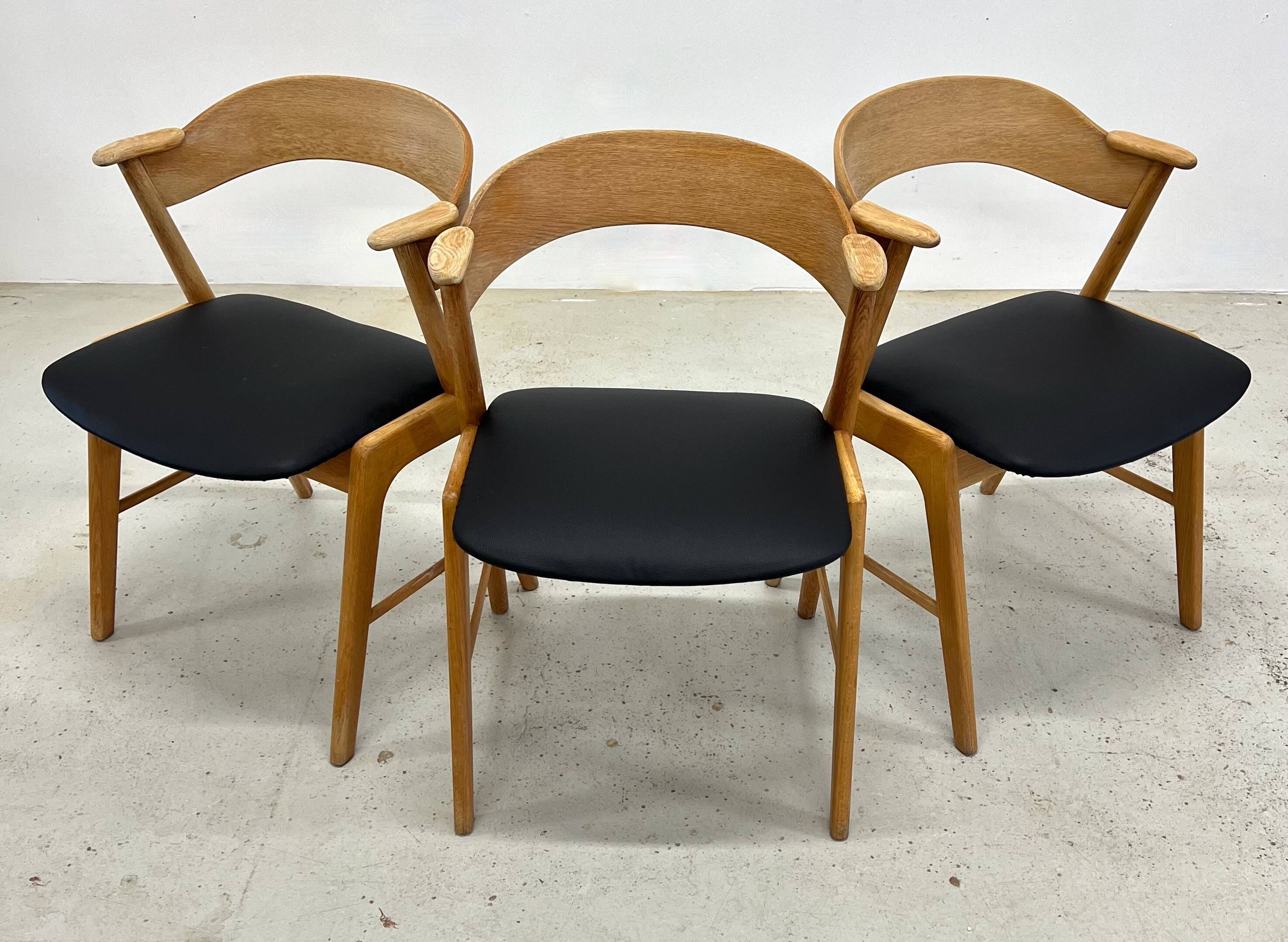 Kai Kristiansen Model 32 Dining Chairs, Korup Møbelfabrik.