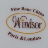 Large April tea cup and Windsor English porcelain saucer