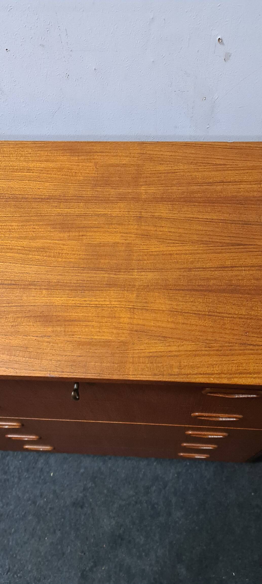 Vintage Swedish teak chest of drawers