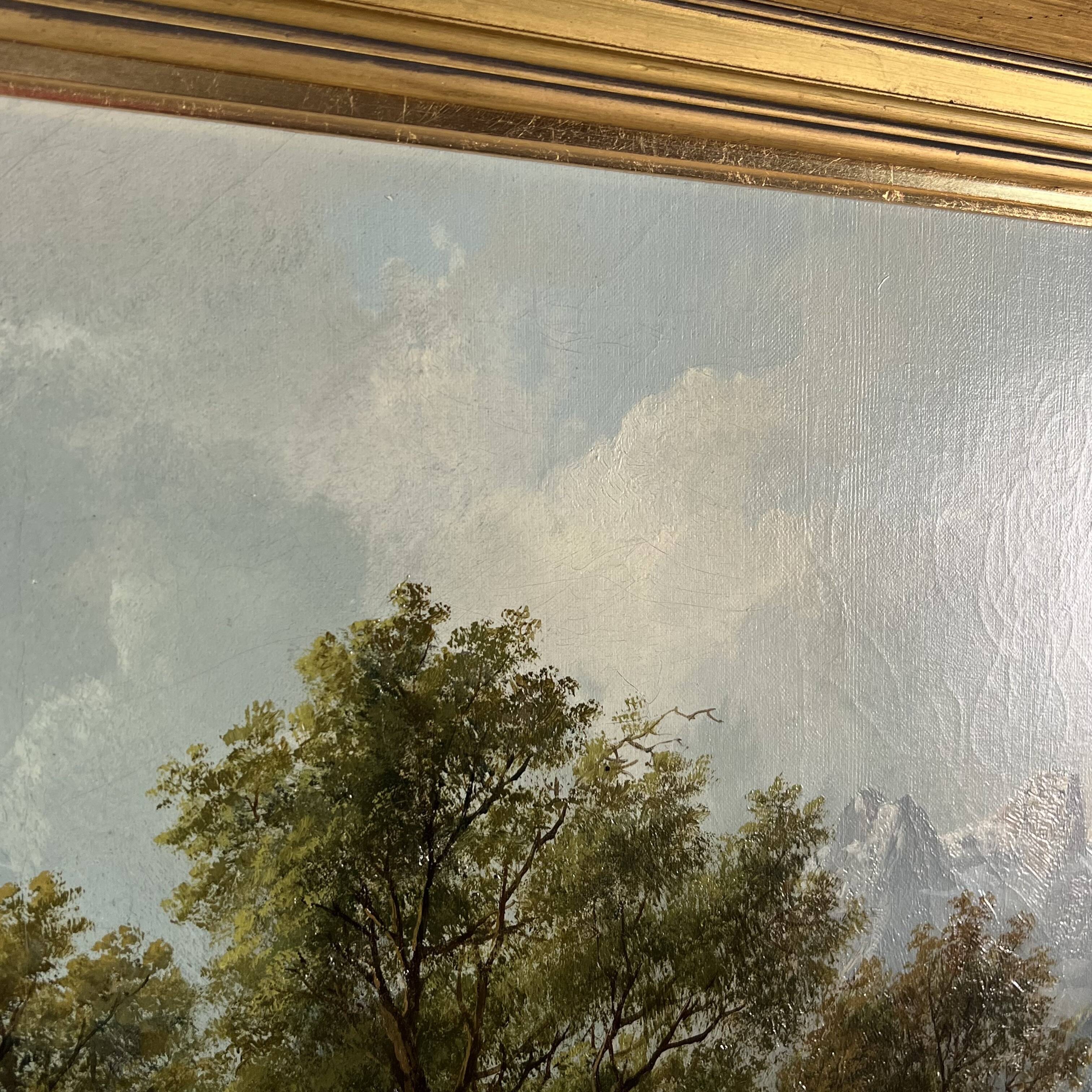 Mountain landscape, Tyrol Eduard Boehm 19th century oil on canvas