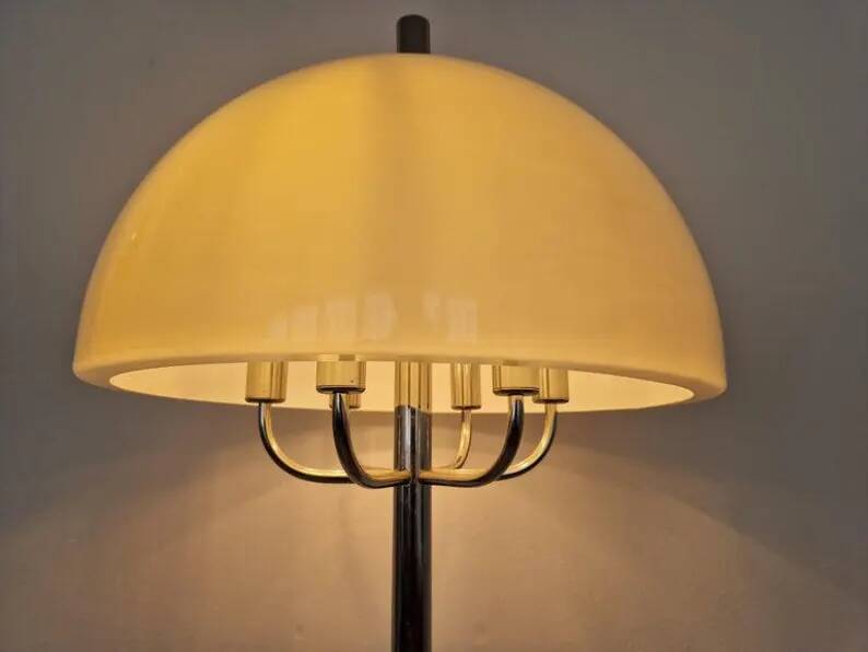 Midcentury Floor Rare Lamp Mushroom, Germany, 1970s