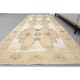1970s Turkish Hand-Knotted Wool Cotton White Runner Rug 120X314