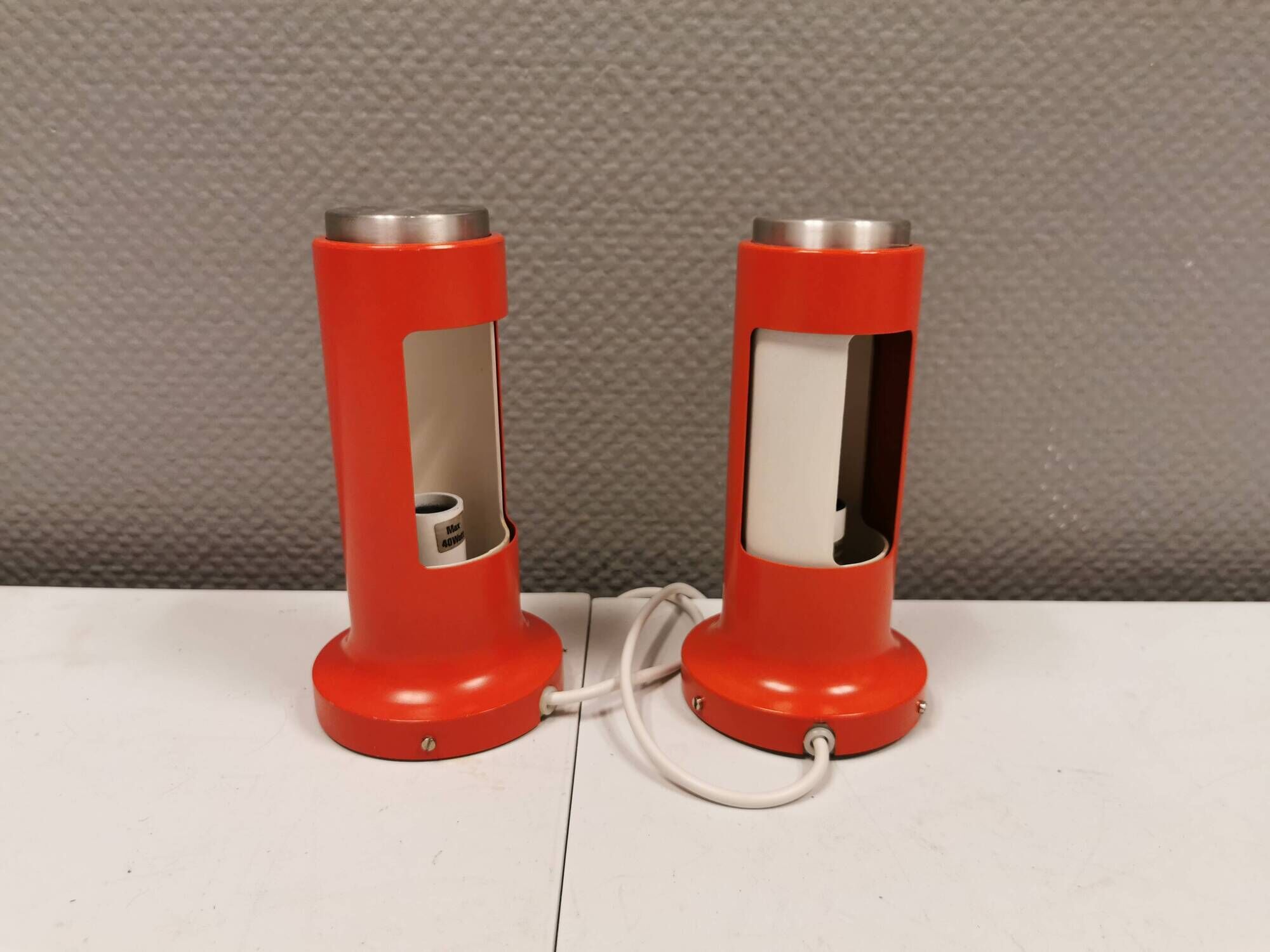 Vintage set of wall lamps model"Contact"designed by Peter Avondoglio for Danish Fog & Mørup