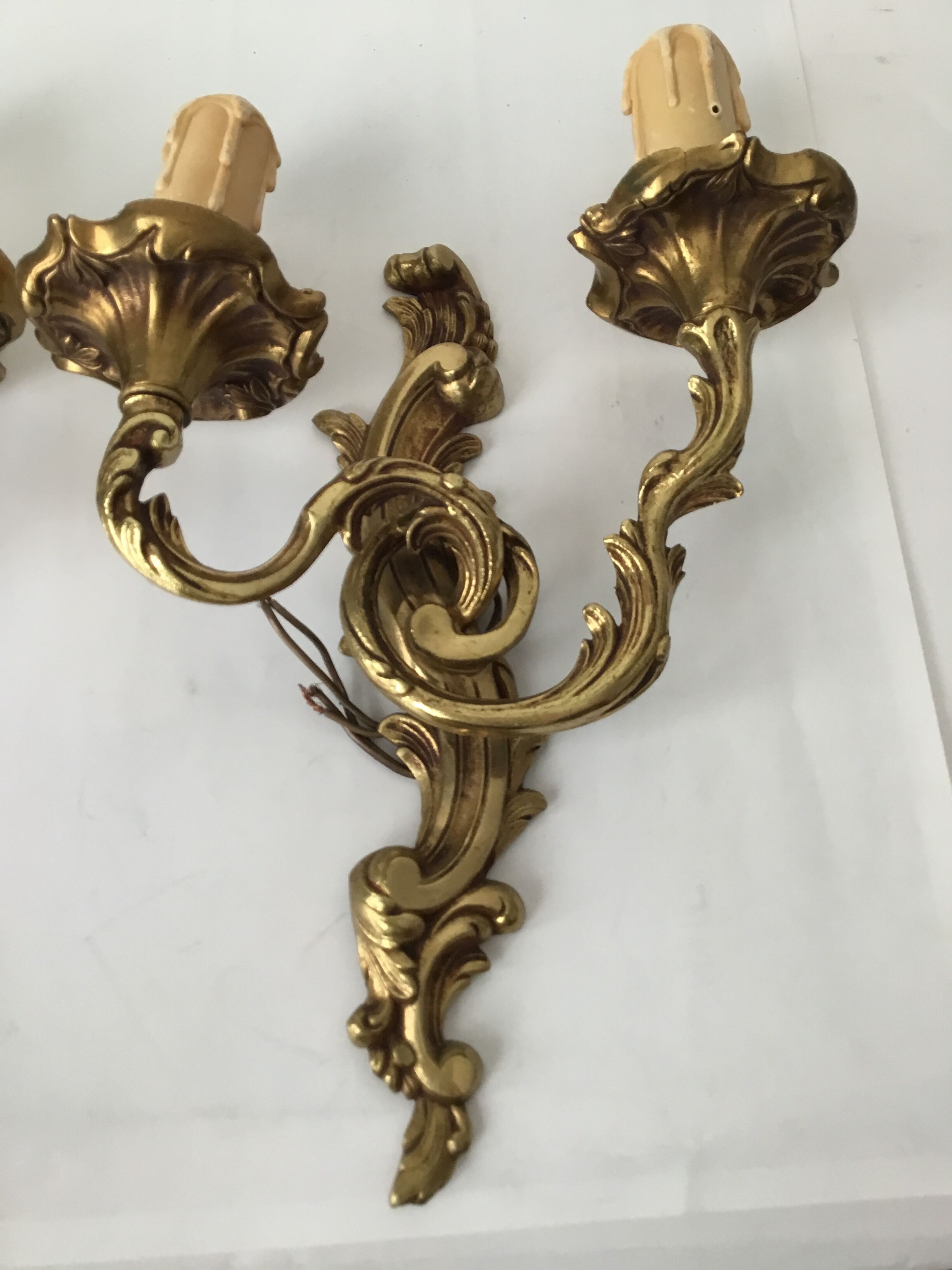 Pair of bronze appliques