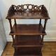 Antique Art Nouveau shelf in carved wood