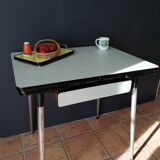 Green water formica table 70s