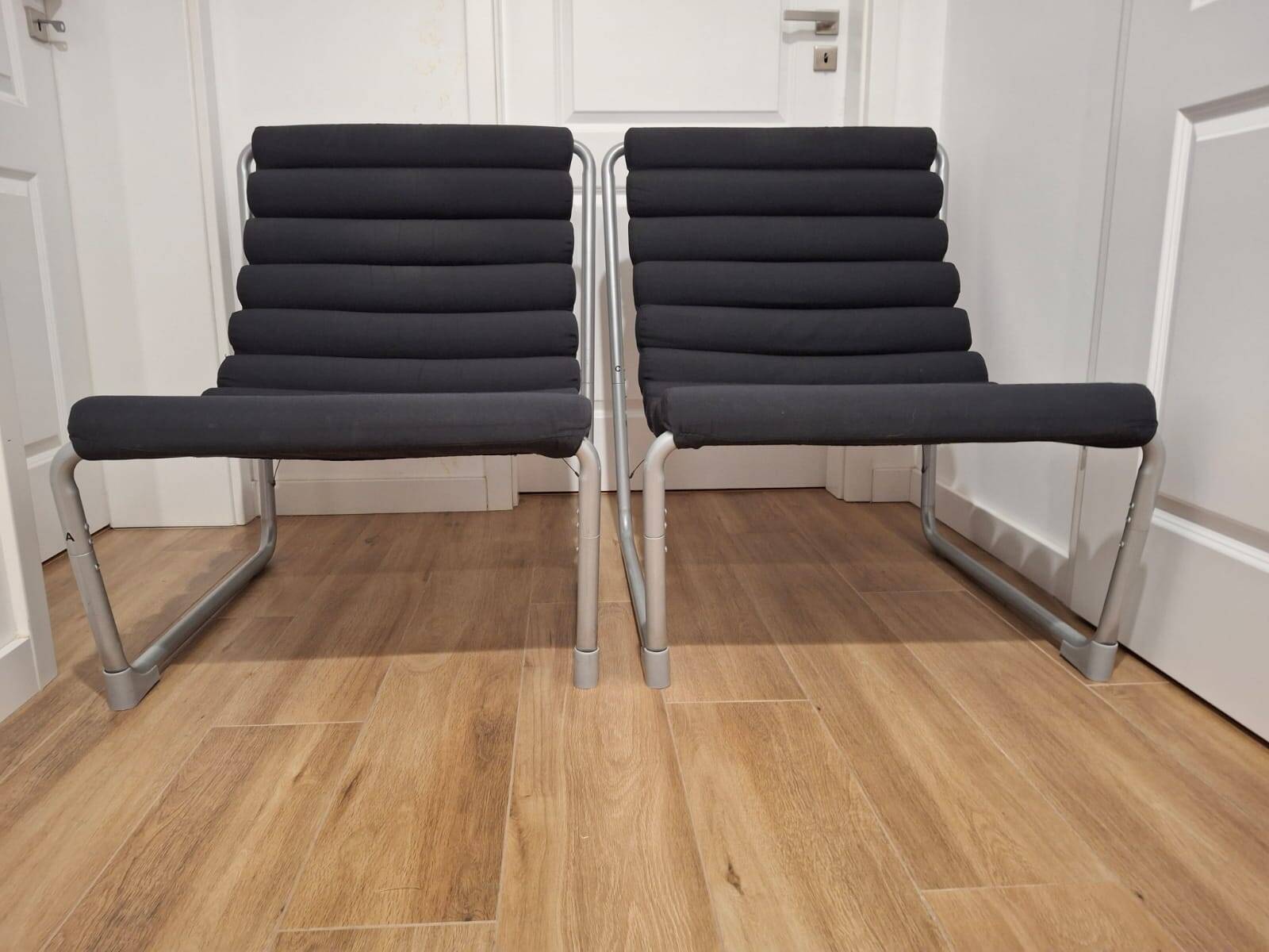 Two French Lounge Chairs from the 1980s