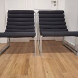 Two French Lounge Chairs from the 1980s