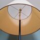 Vintage tripod floor lamp in black lacquered metal and brass, 50s