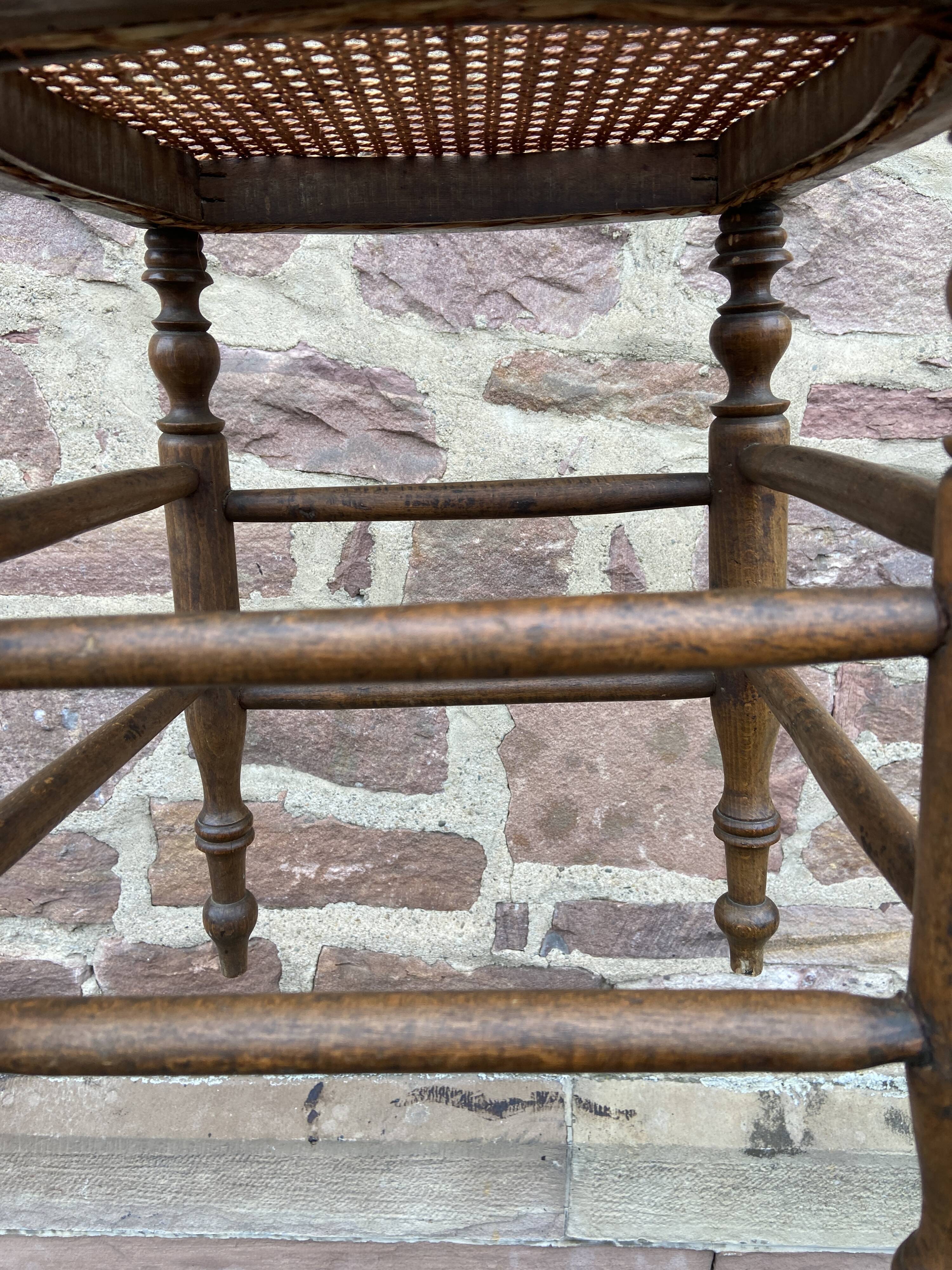 Louis Philippe style rustic stool 1900