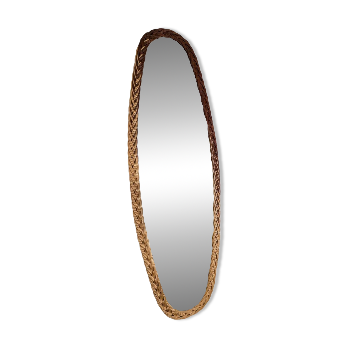 Large rattan mirror 60'